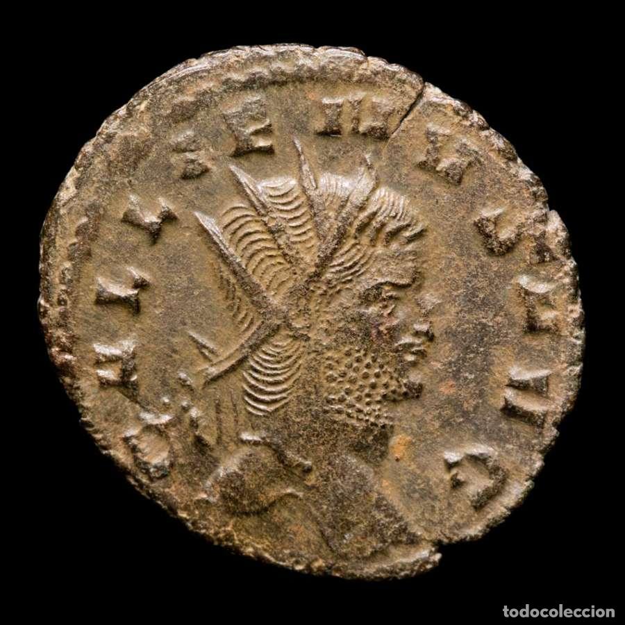 Monedas Imperio romano: Galieno. Antoniniano, Roma. DIANAE CONS AVG XI - ant&iacute;lope (238)