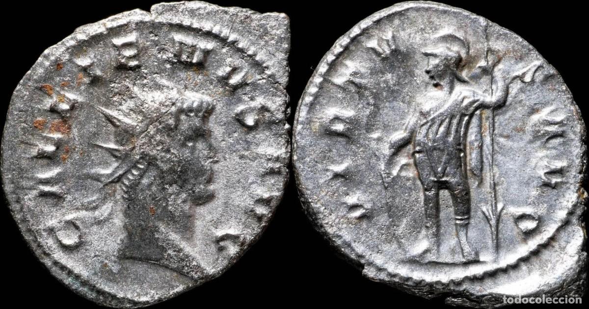 Roman Empire Coins: Antoniniano de Galieno- VIRTVS AVG - 24 mm / 3.76 gr.