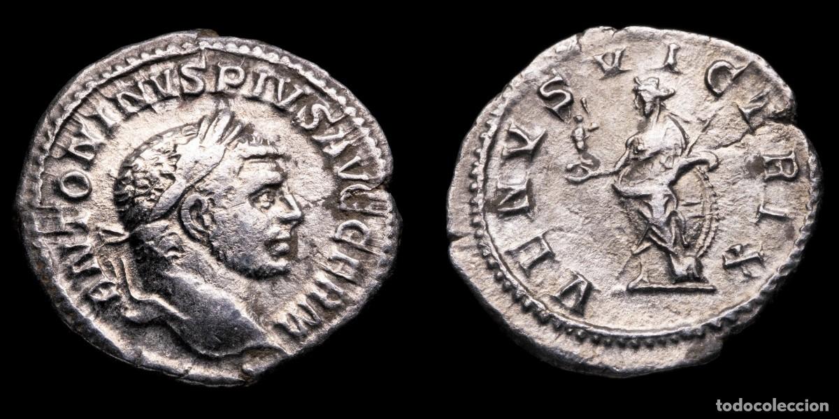 Monedas Imperio romano: Caracalla Denarius - VENVS VICTRIX - 19 mm / 2,42 gr.