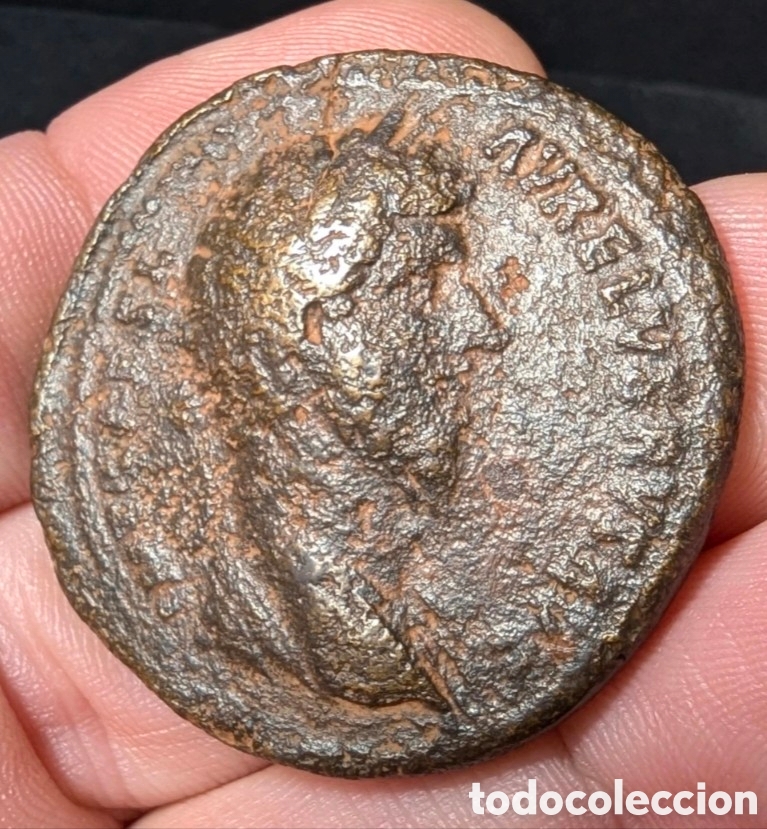 Monedas Imperio romano: Sestercio Lucio Vero 161 d.C.
