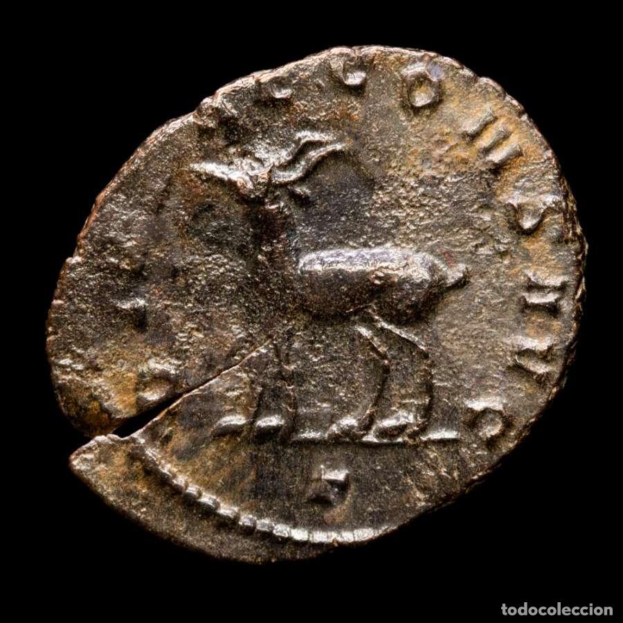 Monedas Imperio romano: Galieno. Antoniniano, Roma. DIANAE CONS AVG XI - ant&iacute;lope (235)