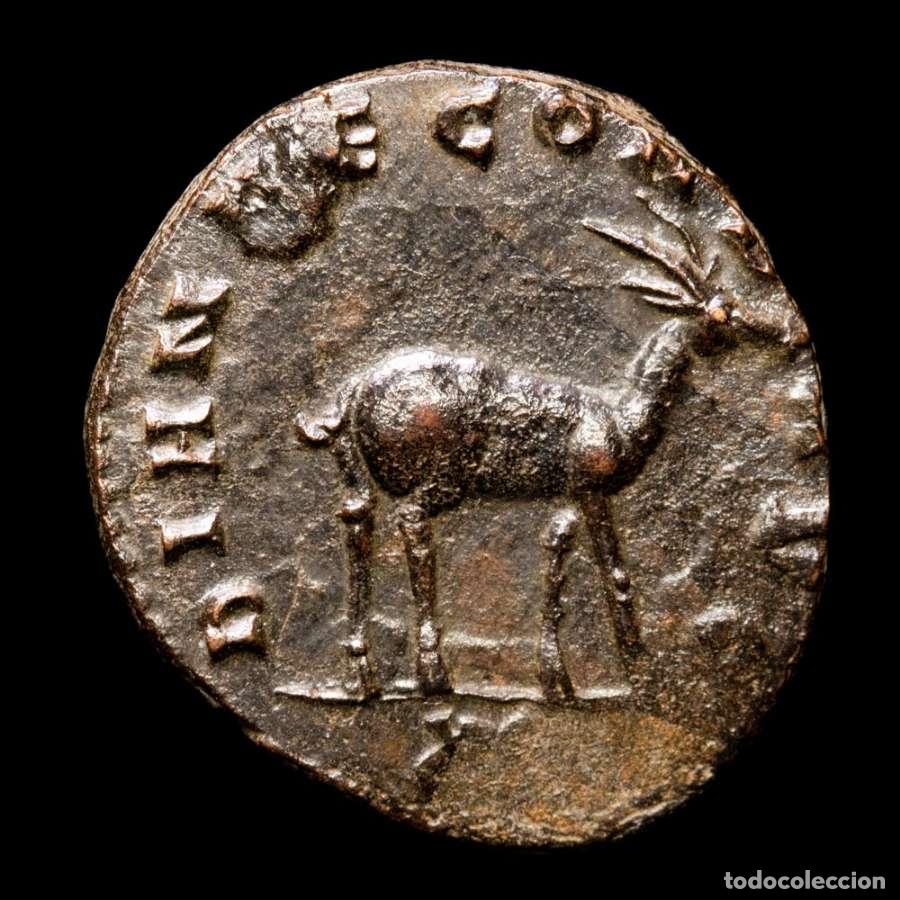 Monedas Imperio romano: Galieno. Antoniniano, Roma. DIANAE CONS AVG XI - ant&iacute;lope (252)