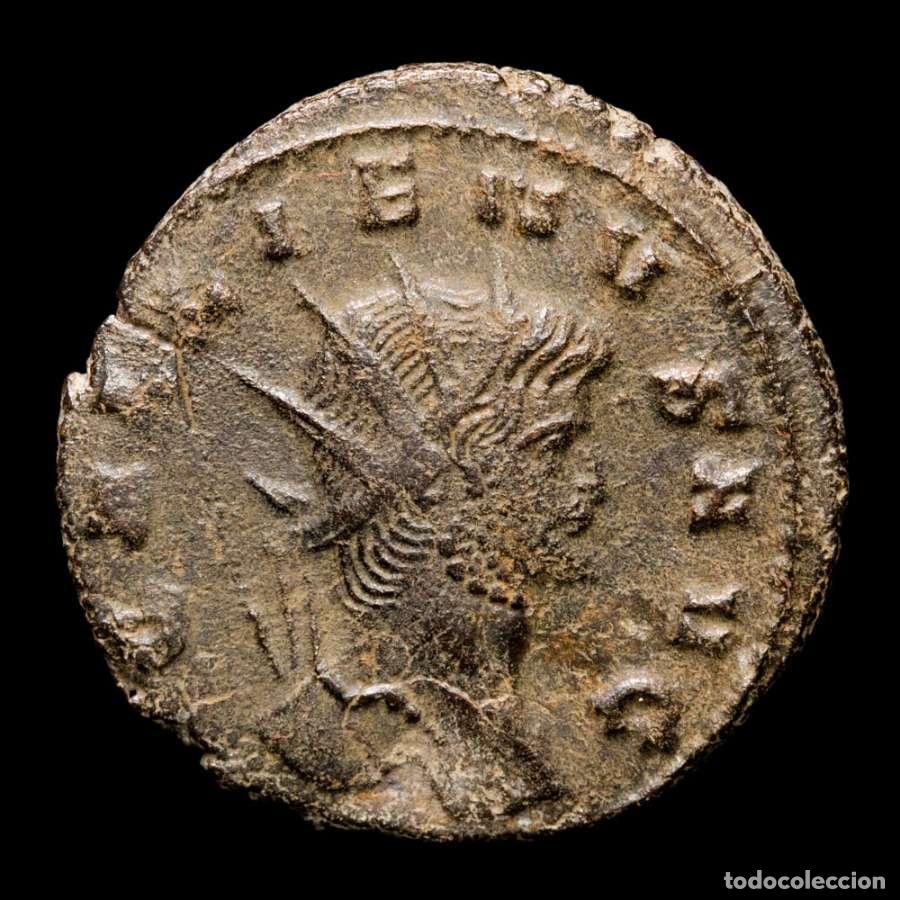 Monedas Imperio romano: Galieno. Antoniniano, Roma. DIANAE CONS AVG XI - ant&iacute;lope (256)