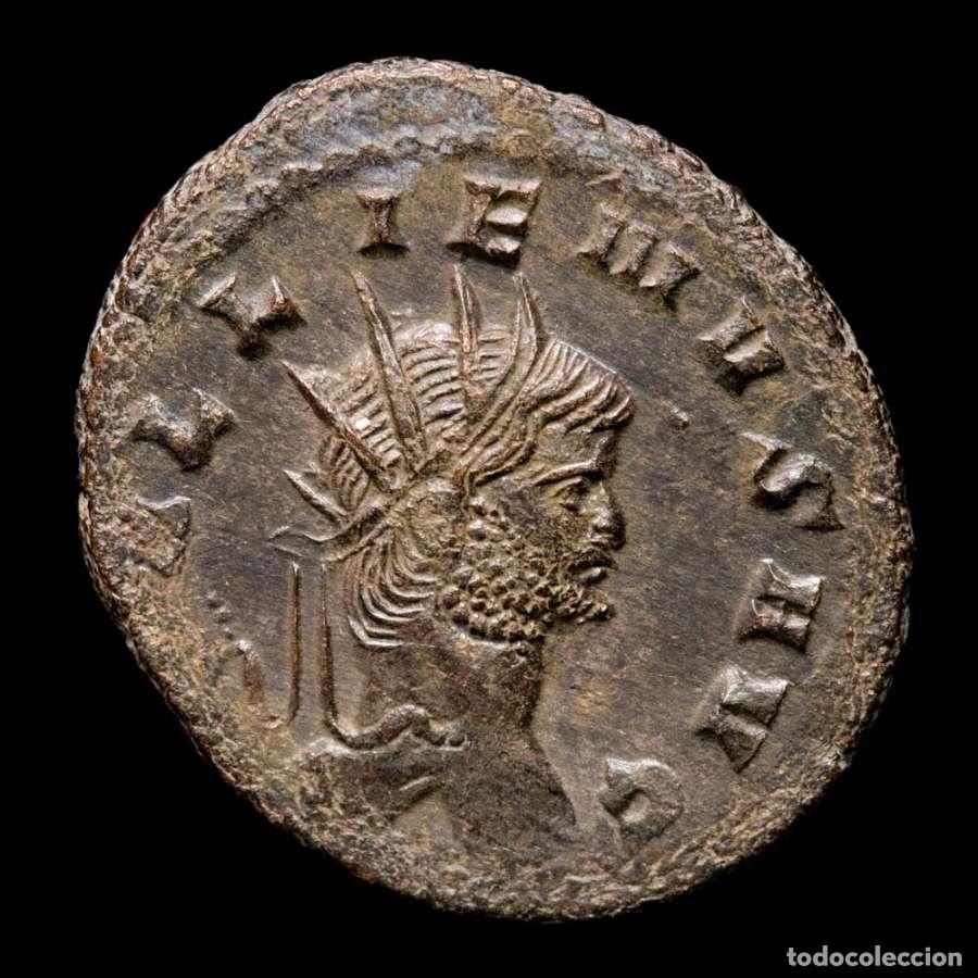 Monedas Imperio romano: Galieno. Antoniniano, Roma. DIANAE CONS AVG XI - ant&iacute;lope (262)