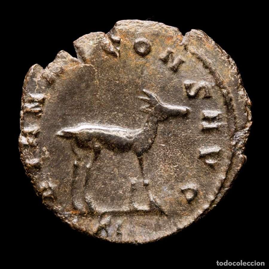 Monedas Imperio romano: Galieno. Antoniniano, Roma. DIANAE CONS AVG XI - ant&iacute;lope (266)