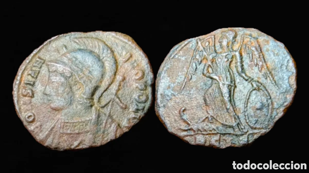 Monedas Imperio romano: Follis Constantino I 330 d.C. Series Conmemorativas ( Arelate )