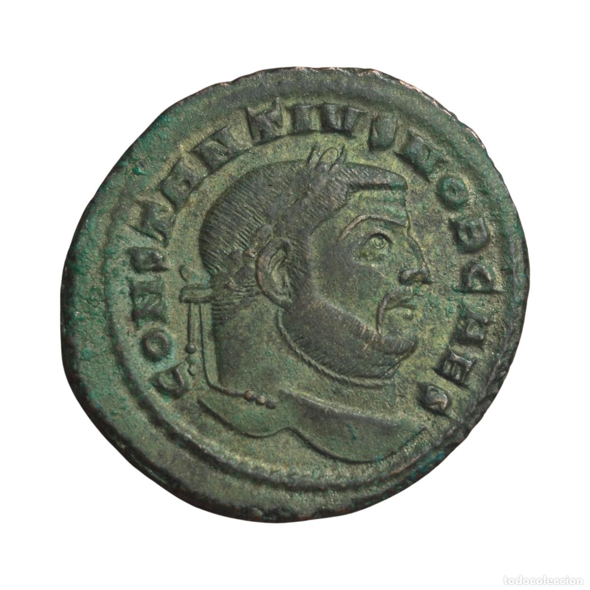 Monedas Imperio romano: NT/ FOLLIS CONSTANCIO I CLORO EXCEPCIONAL EJEMPLAR (A1308)