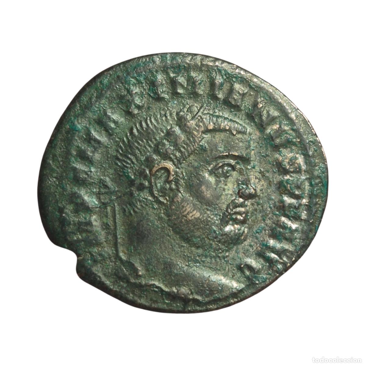 Monedas Imperio romano: NT/ FOLLIS MAXIMIANO HERCULEO REV. MONETA (A1307)