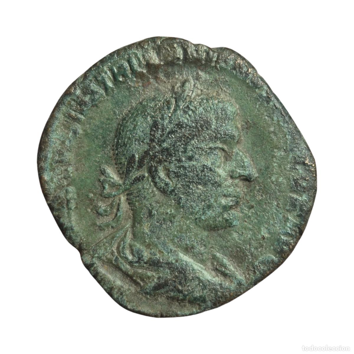 Monedas Imperio romano: NT/ SESTERCIO TREBONIANO GALO REV. SALUS (A1294)