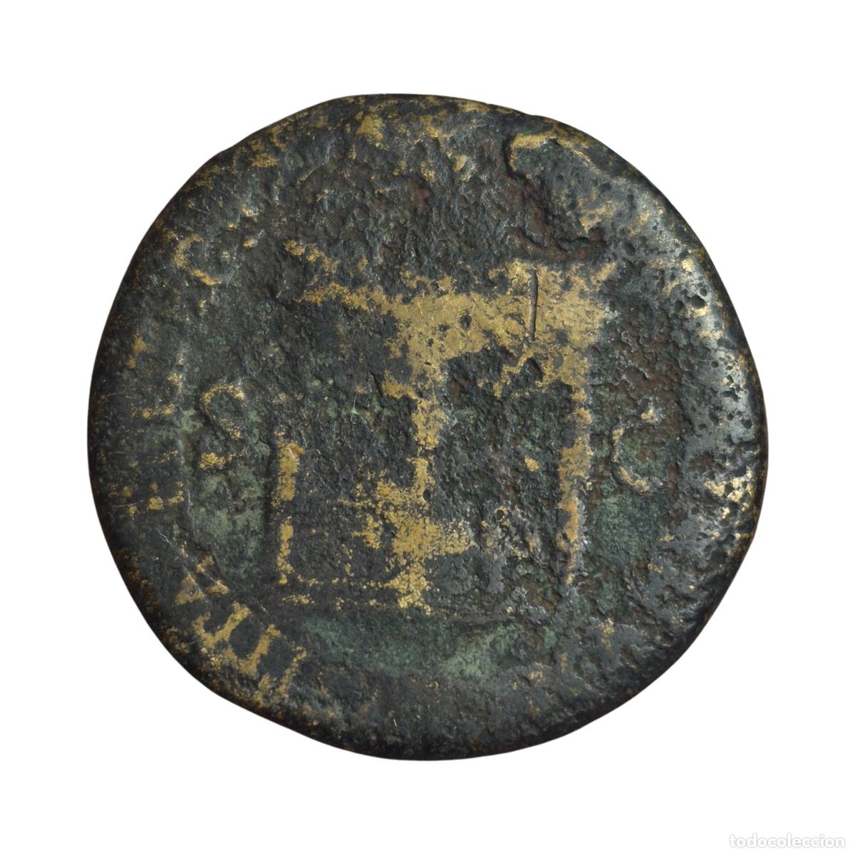 Monedas Imperio romano: NT/ SESTERCIO NERON REV. TEMPLO DE JANO (A1289) - Foto 2