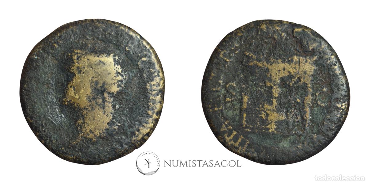 Monedas Imperio romano: NT/ SESTERCIO NERON REV. TEMPLO DE JANO (A1289) - Foto 3