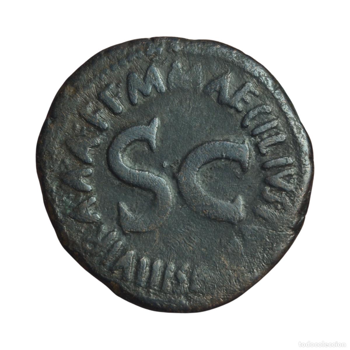 Monedas Imperio romano: NT/ AS AUGUSTO GENS MAECILIA (A1287) - Foto 2