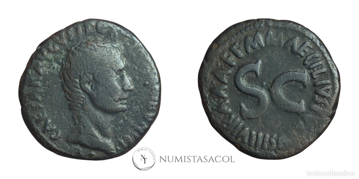 Monedas Imperio romano: NT/ AS AUGUSTO GENS MAECILIA (A1287) - Foto 3
