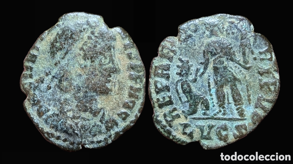 Monedas Imperio romano: Maiorina Graciano ( Lugdunum )