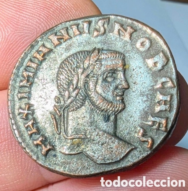 Monedas Imperio romano: Follis Galerio 298-299 d.C. Roma