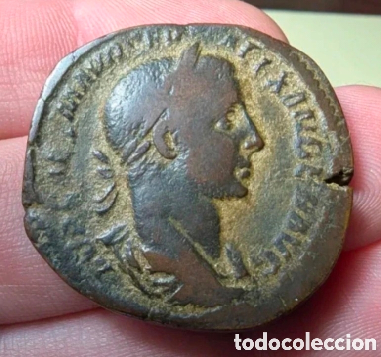 Monedas Imperio romano: Sestercio Alejandro Severo 228 d.C.