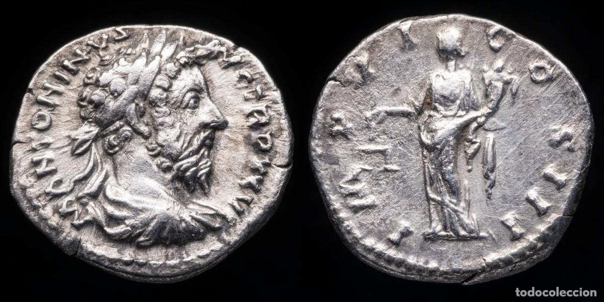 Monedas Imperio romano: Marcus Aurelius Denarius - IMP VI COS III - 18 mm / 3,23 gr.