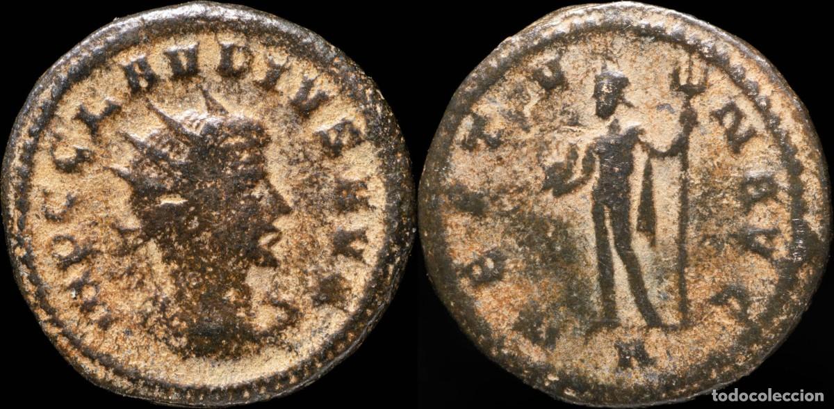 Monedas Imperio romano: Claudius II Antoninianus - NEPTVN AVG - 21 mm / 4.04 gr.