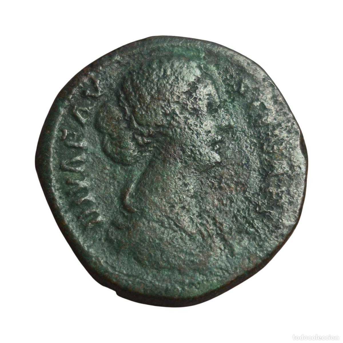 Monedas Imperio romano: NT/ SESTERCIO FAUSTINA II REV. ALTAR (A1325)