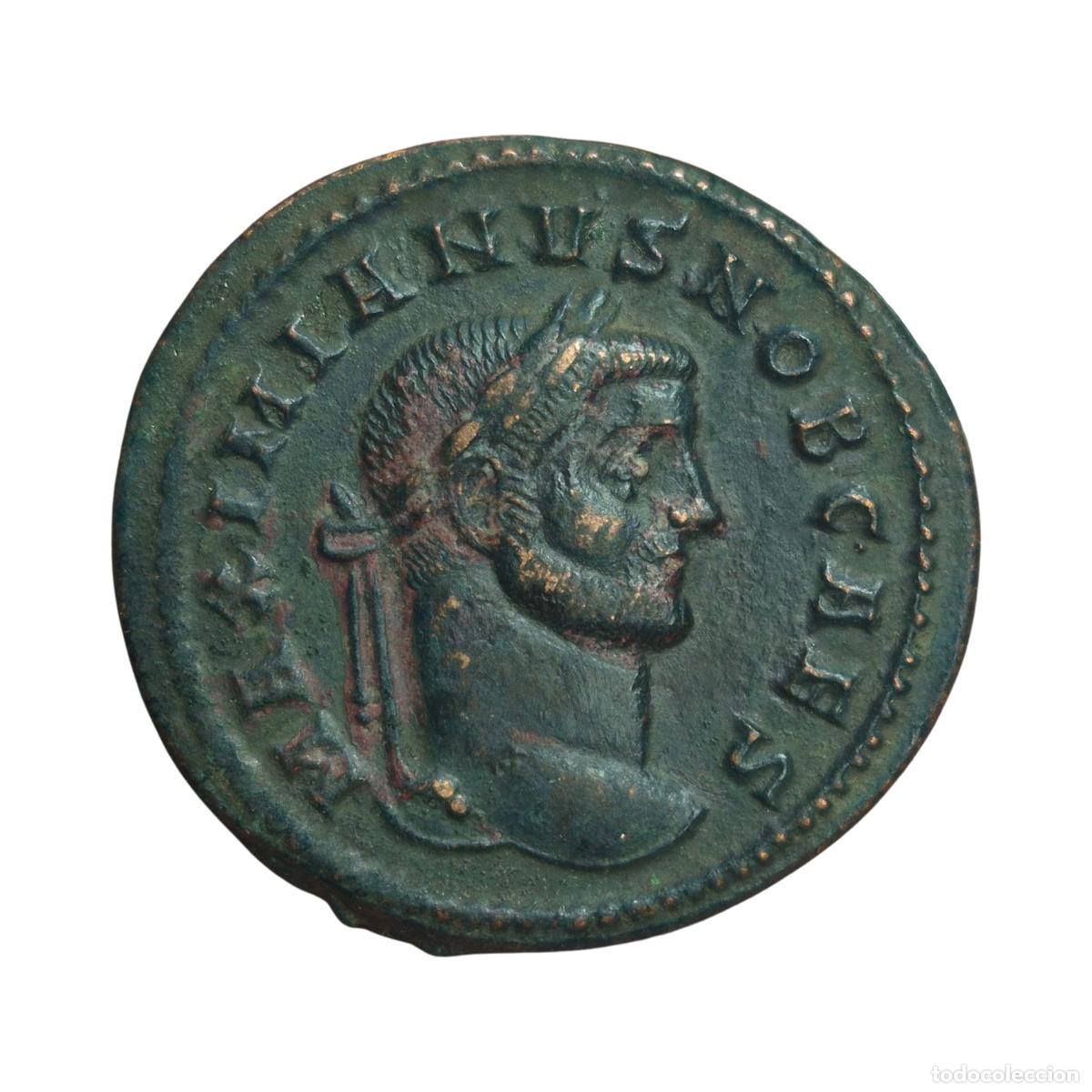 Monedas Imperio romano: NT/ FOLLIS GALERIO REV. GENIO (A1324)