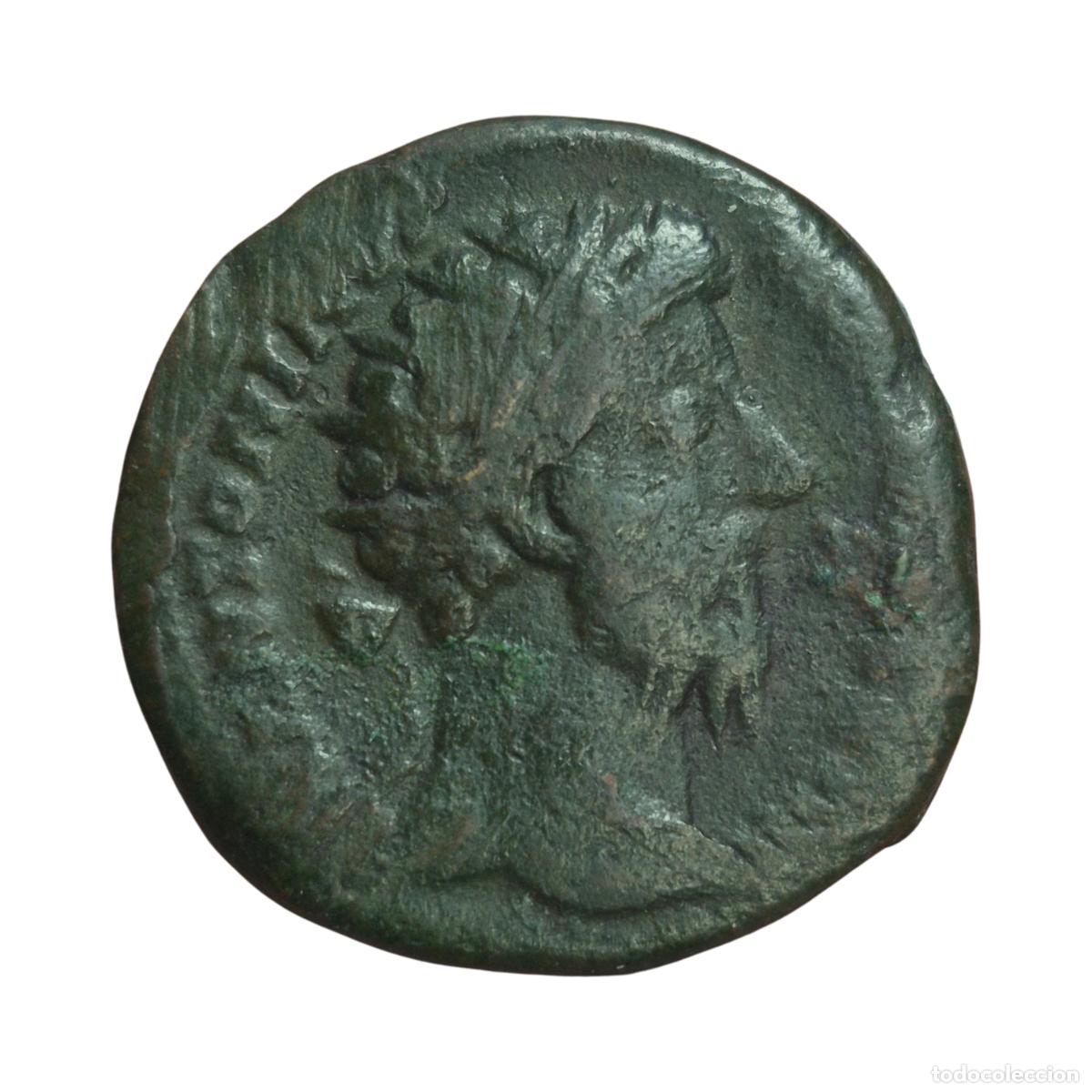Monedas Imperio romano: NT/ DUPONDIO MARCO AURELIO REV. SALUS (A1321)