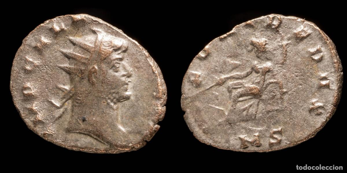 Monedas Imperio romano: Gallienus Antoninianus - FORTVNA REDVX, Milan - 21 mm / 3.00 gr.