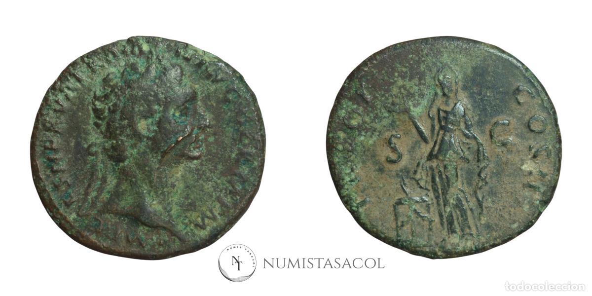 Monedas Imperio romano: NT/ AS TRAJANO REV. PIETAS (A1318) - Foto 3