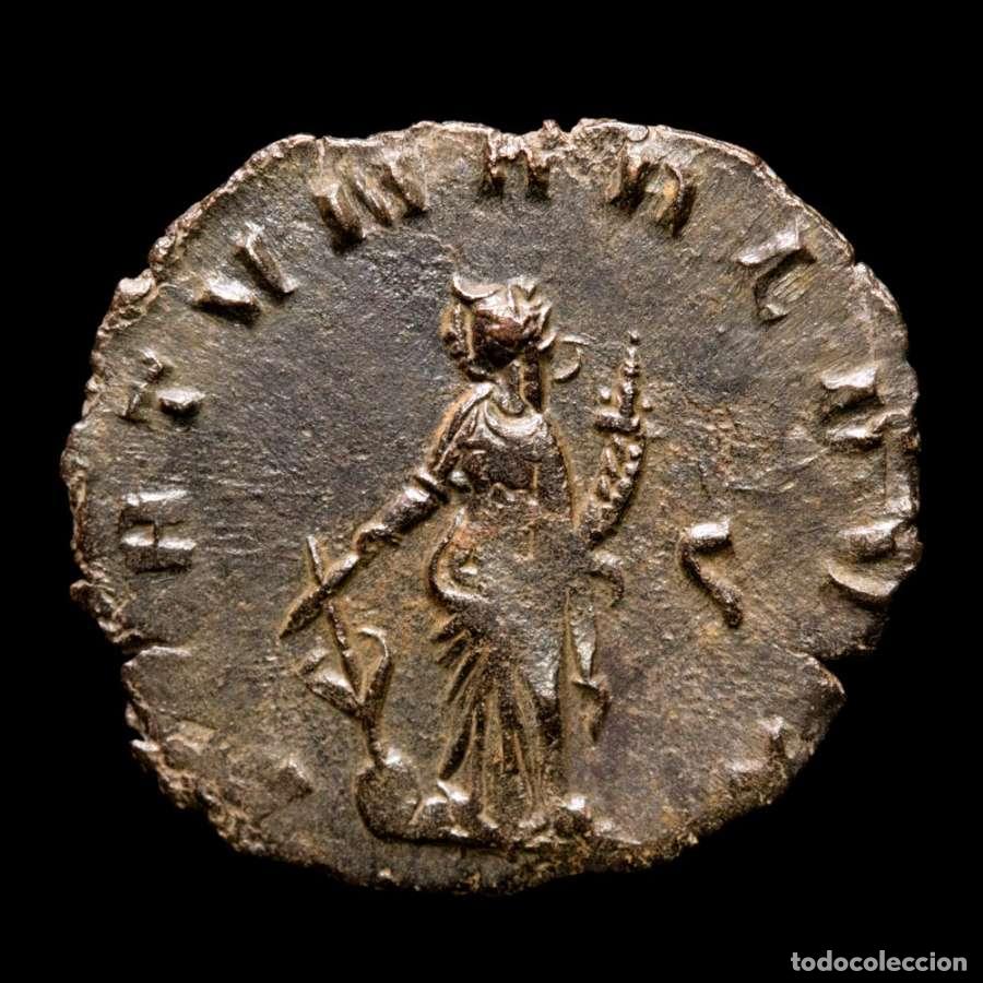 Monedas Imperio romano: Galieno. Antoniniano. Roma, 266 A.D. FORTVNA REDVX. S (317)