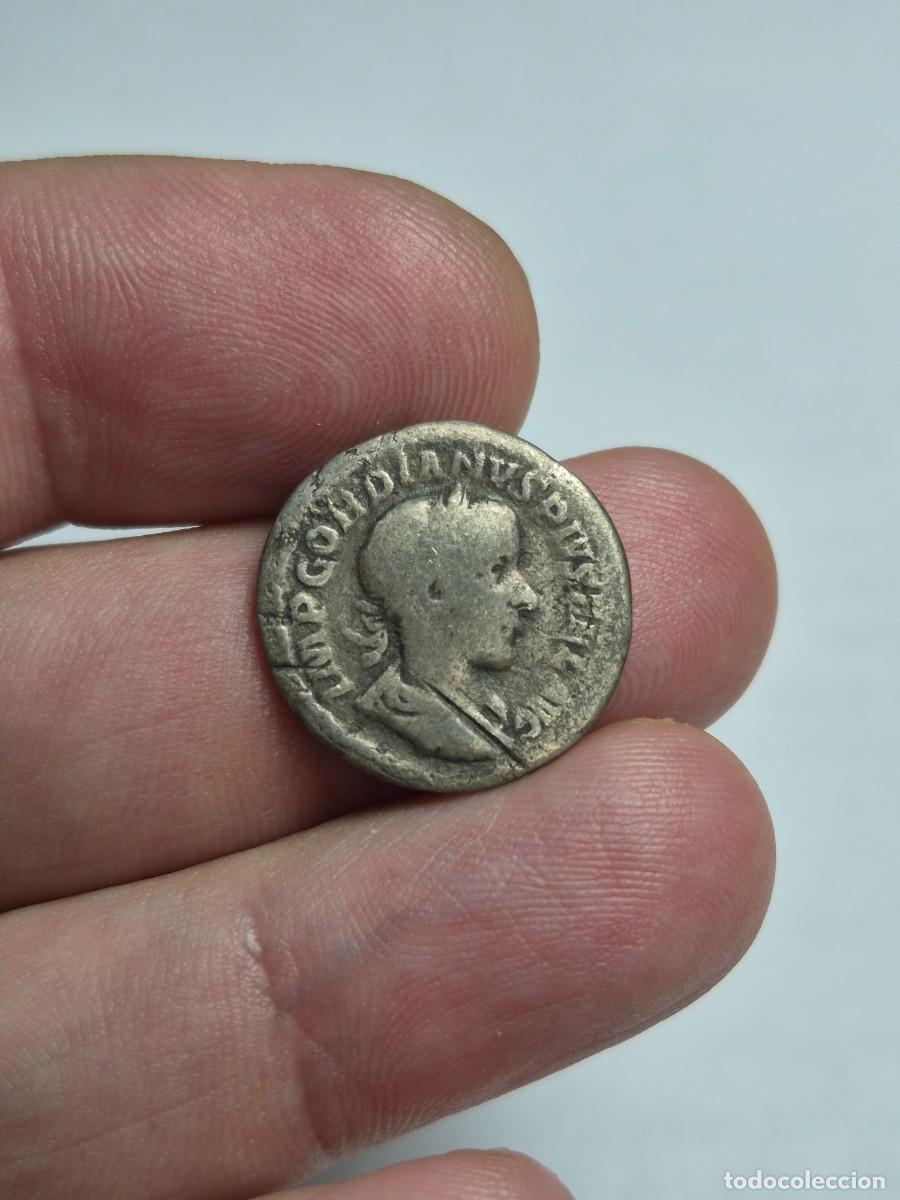 Monedas Imperio romano: NT/ DENARIO DE GORDIANO PIO 2,84 GRS (A1345)