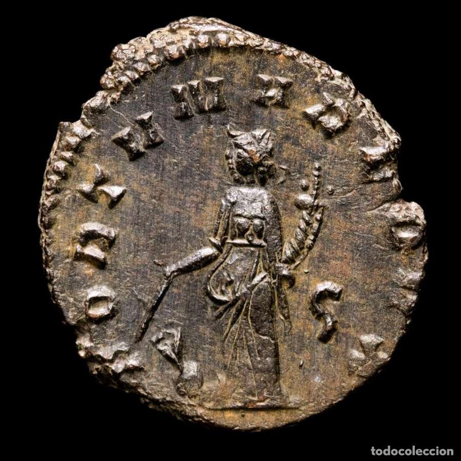 Monedas Imperio romano: Galieno. Antoniniano. Roma, 266 A.D. FORTVNA REDVX. S (322)