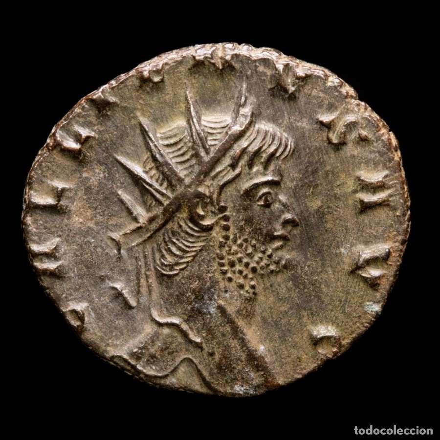 Monedas Imperio romano: Galieno 253-268 dC, antoniniano. Roma. IOVI CONS AVG S Cabra (329)