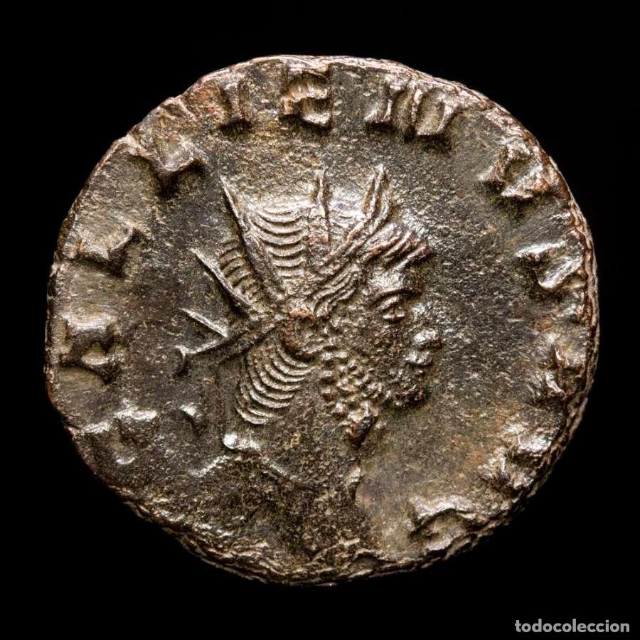 Monedas Imperio romano: Galieno 253-268 dC, antoniniano. Roma. IOVI CONS AVG S Cabra (332)