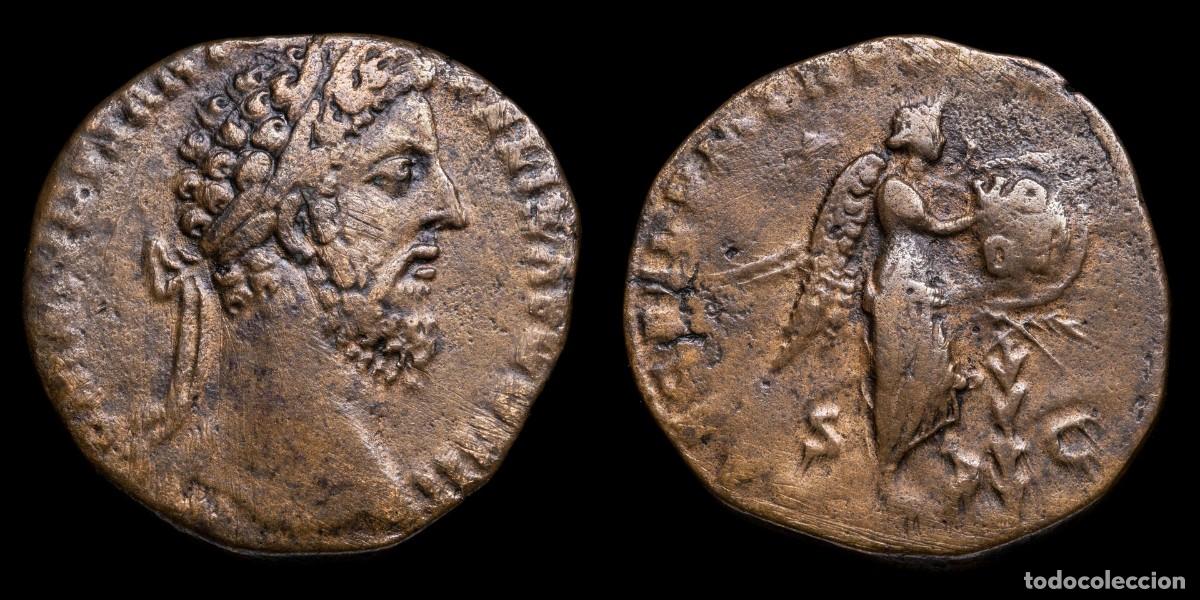 Monedas Imperio romano: Commodus Sestertius - SAEC FEL P M TR P XI IMP VII COS V P P - 28 mm / 19,75 gr.