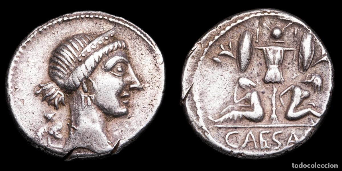 Monedas Imperio romano: Julius Caesar Denarius - CAESAR - 17 mm / 4,04 gr.