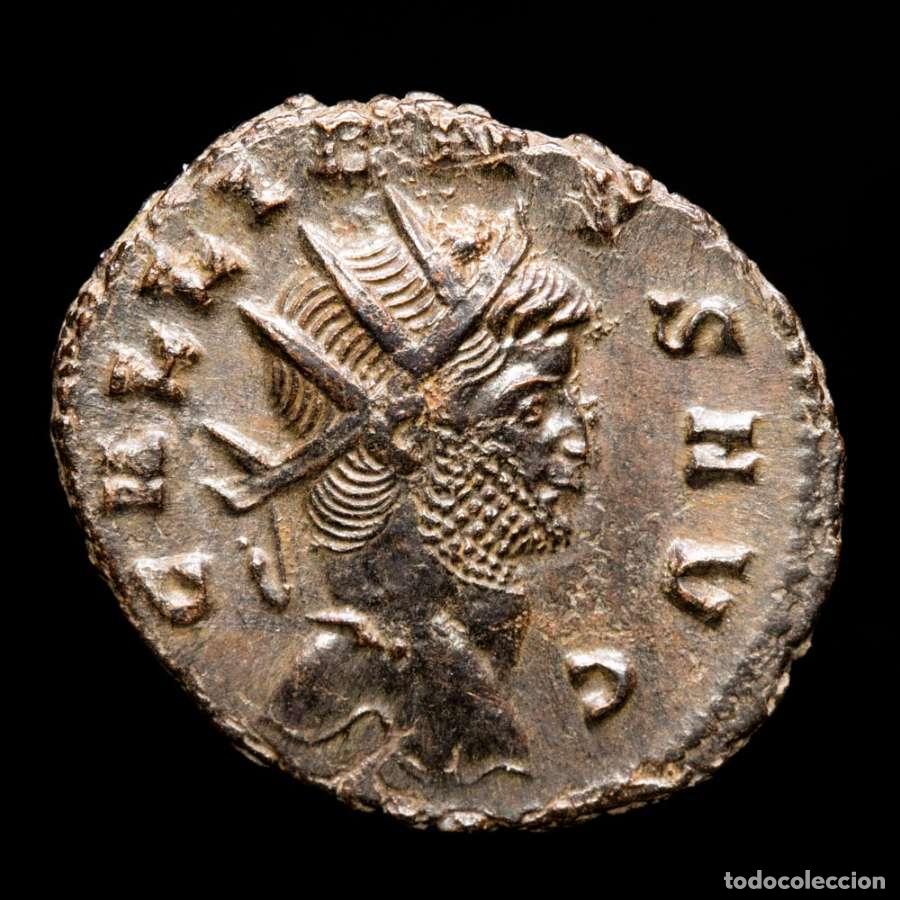 Monedas Imperio romano: Gallienus, antoninianus. Roma, 266 d.C. IOVI CONSERVAT. N. (337)
