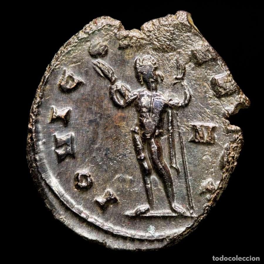 Monedas Imperio romano: Gallienus, antoninianus. Roma, 266 d.C. IOVI CONSERVAT. N. (338)