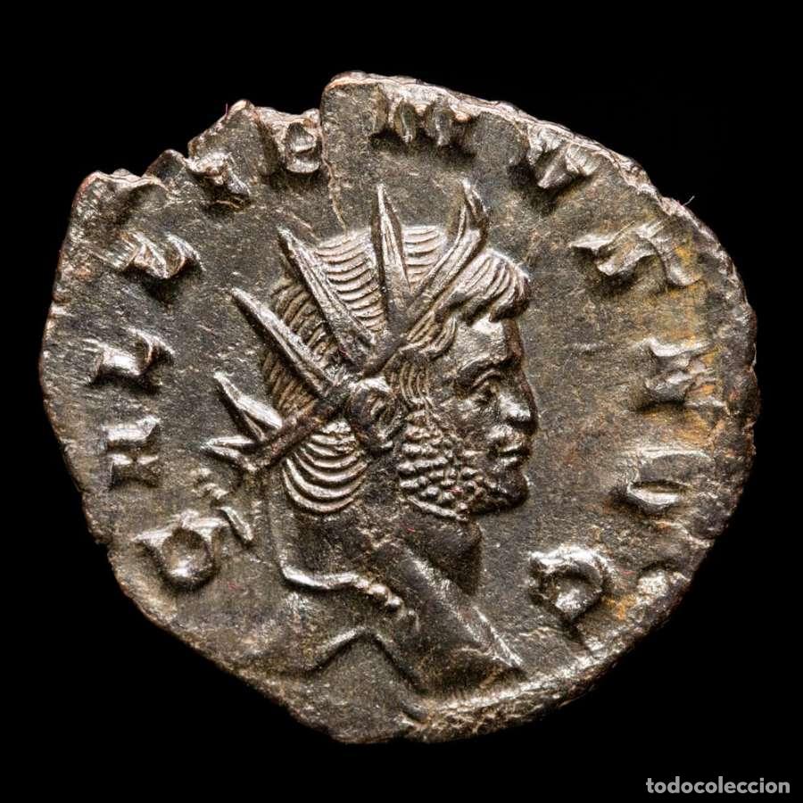 Monedas Imperio romano: Galieno, AE Antoniniano. Roma 265/267 AD, MARTI PACIFERO /A (363)