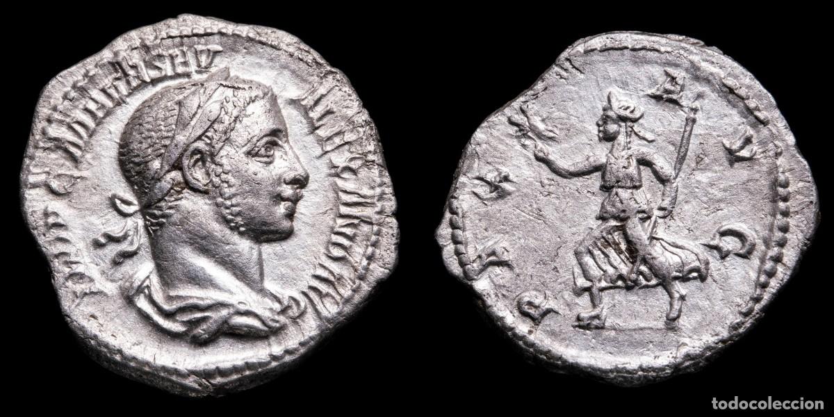 Monedas Imperio romano: Severus Alexander Denarius - PAX AVG - 19 mm / 2,32 gr.