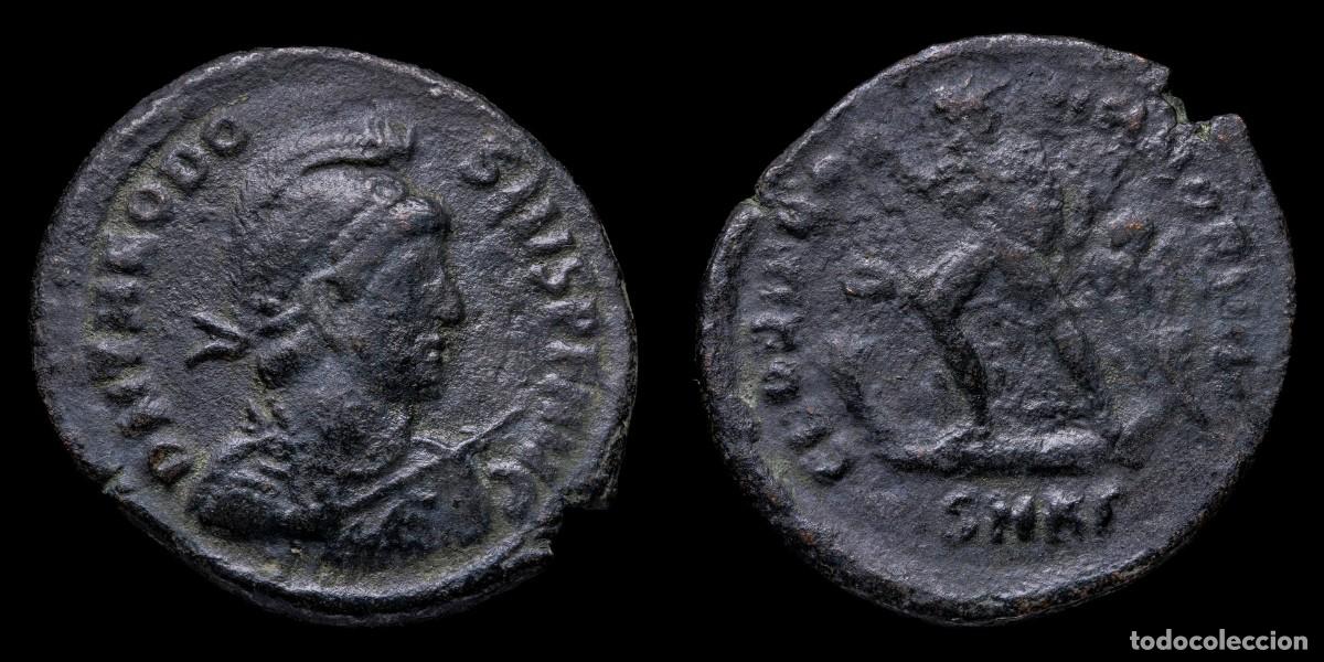 Monedas Imperio romano: Theodosius I Follis - GLORIA ROMANORVM, Cizycus - 25 mm / 4,70 gr.