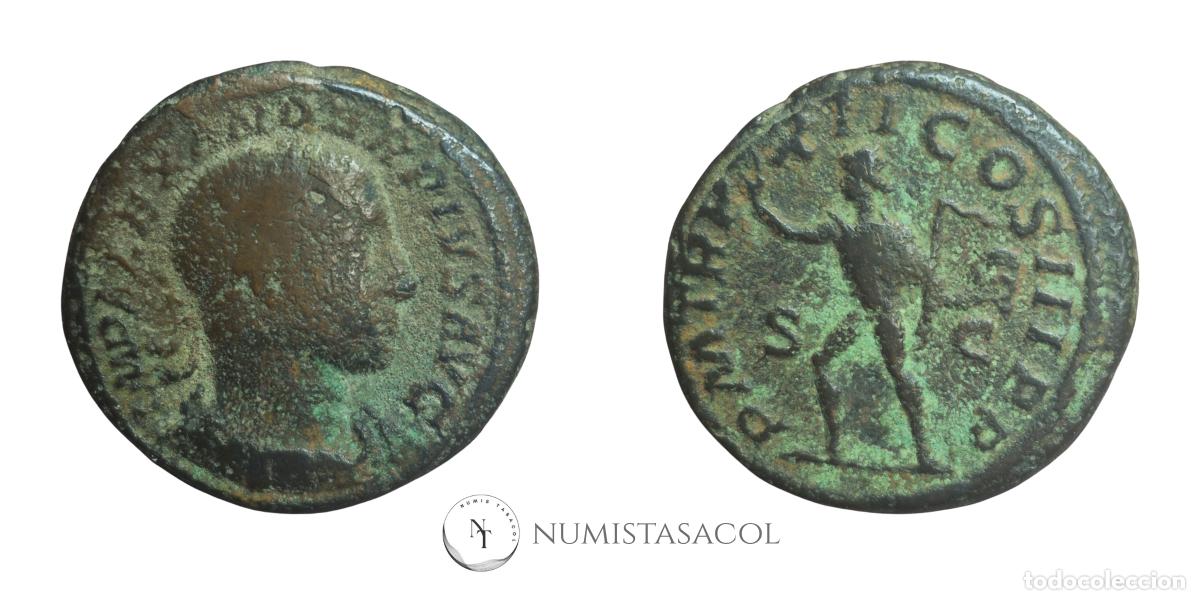 Monedas Imperio romano: NT/ AS ALEJANDRO SEVERO REV. SOL ESCASA (A1357) - Foto 3