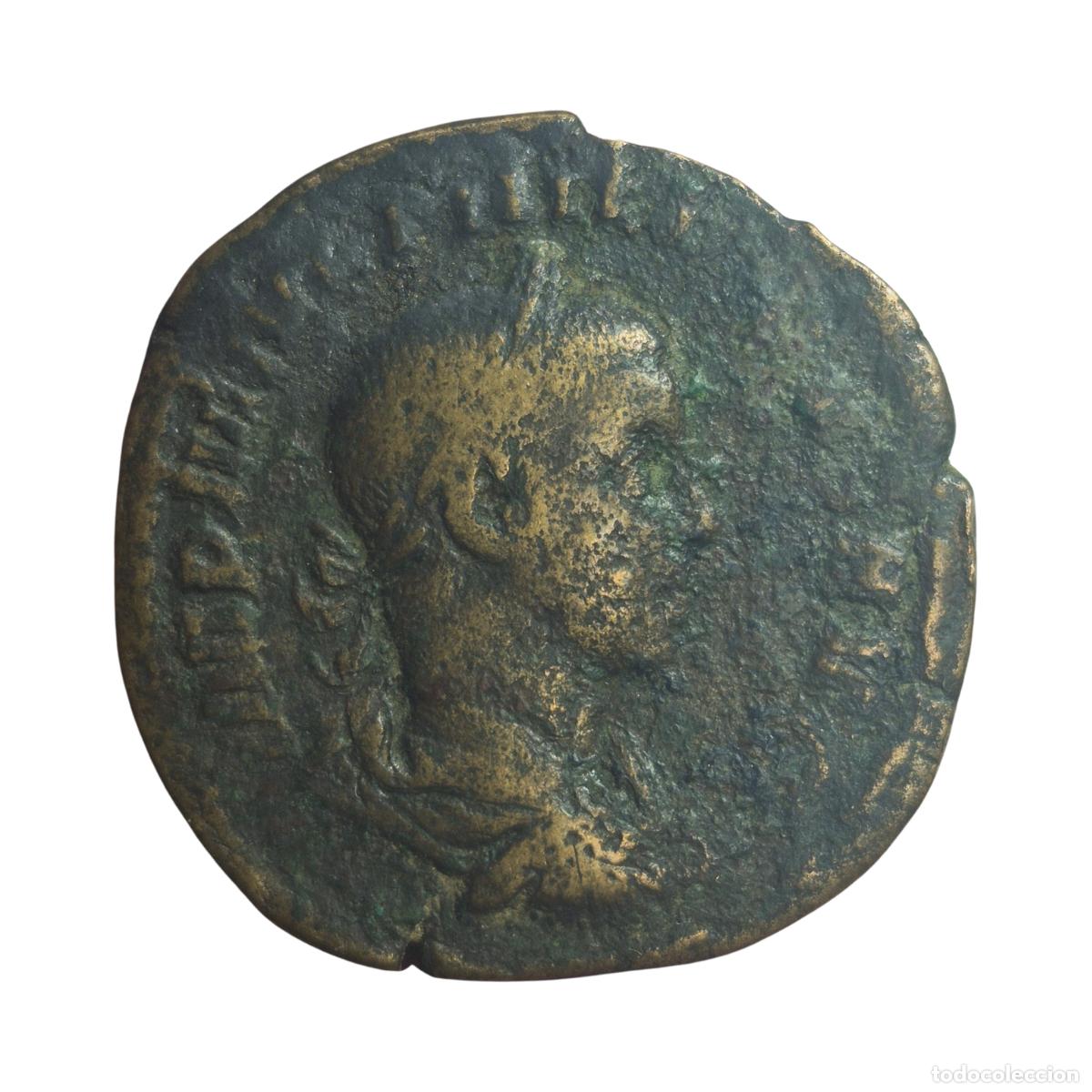 Monedas Imperio romano: NT/ SESTERCIO FILIPO II REV. PAX (A1358)
