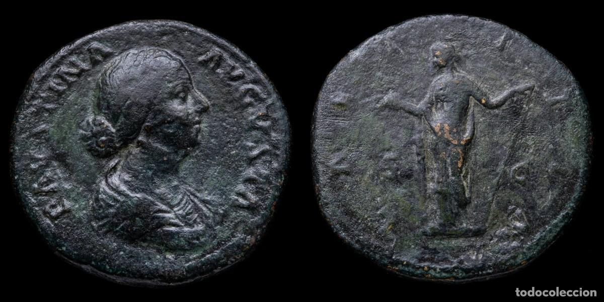 Monedas Imperio romano: Faustina II Sestertius - LAETITIA / SC - 31 mm / 21,87 gr.