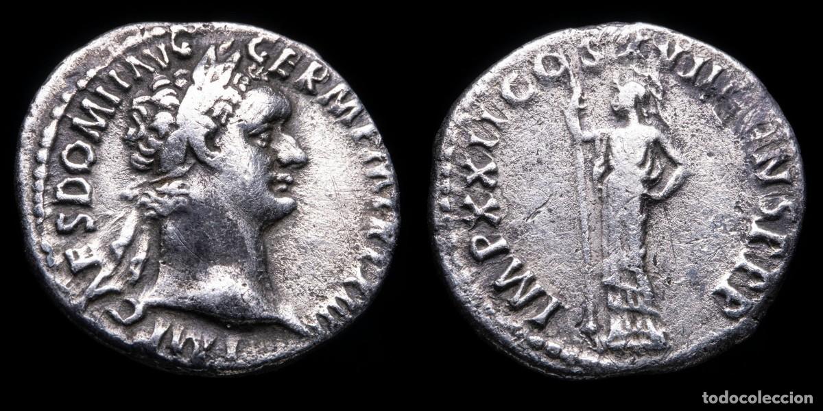 Monedas Imperio romano: Domitian Denarius - IMP XXII COS XVII CENS PPP - 20 mm / 3,01 gr.