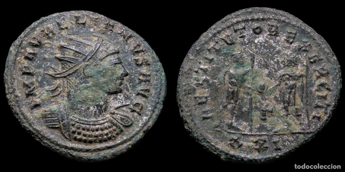 Monedas Imperio romano: Aurelian Antoninianus - RESTITVTOR EXERCITI, Cizycus - 23 mm / 4,08 gr.