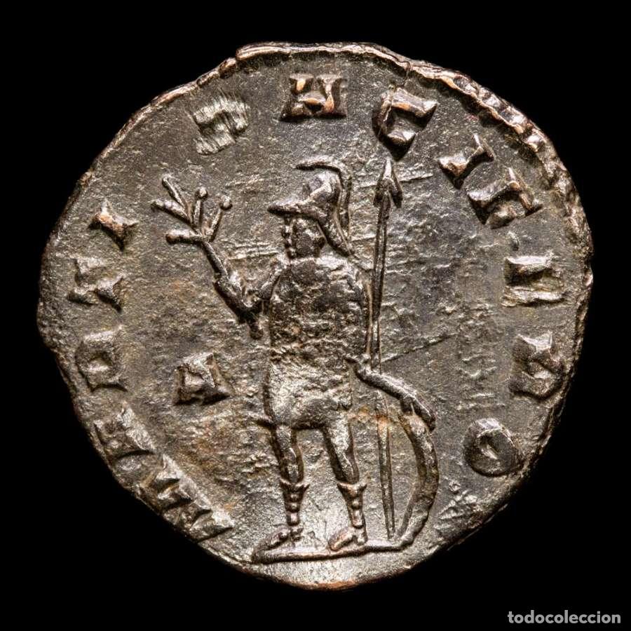 Monedas Imperio romano: Galieno, AE Antoniniano. Roma 265/267 AD, MARTI PACIFERO /A (368)