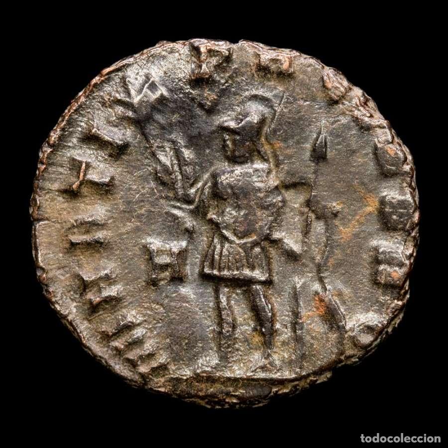 Monedas Imperio romano: Galieno, AE Antoniniano. Roma 265/267 AD, MARTI PACIFERO /A (373)
