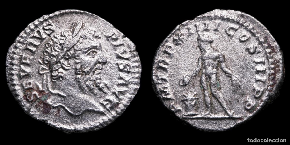 Monedas Imperio romano: Septimius Severus Denarius - P M TR P XIIII COS III PP - 19 mm / 2,02 gr.