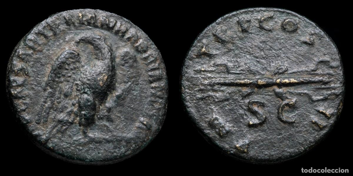 Monedas Imperio romano: Hadrian Quadrans - P M TR P COS III / SC - 18 mm / 2,87 gr.