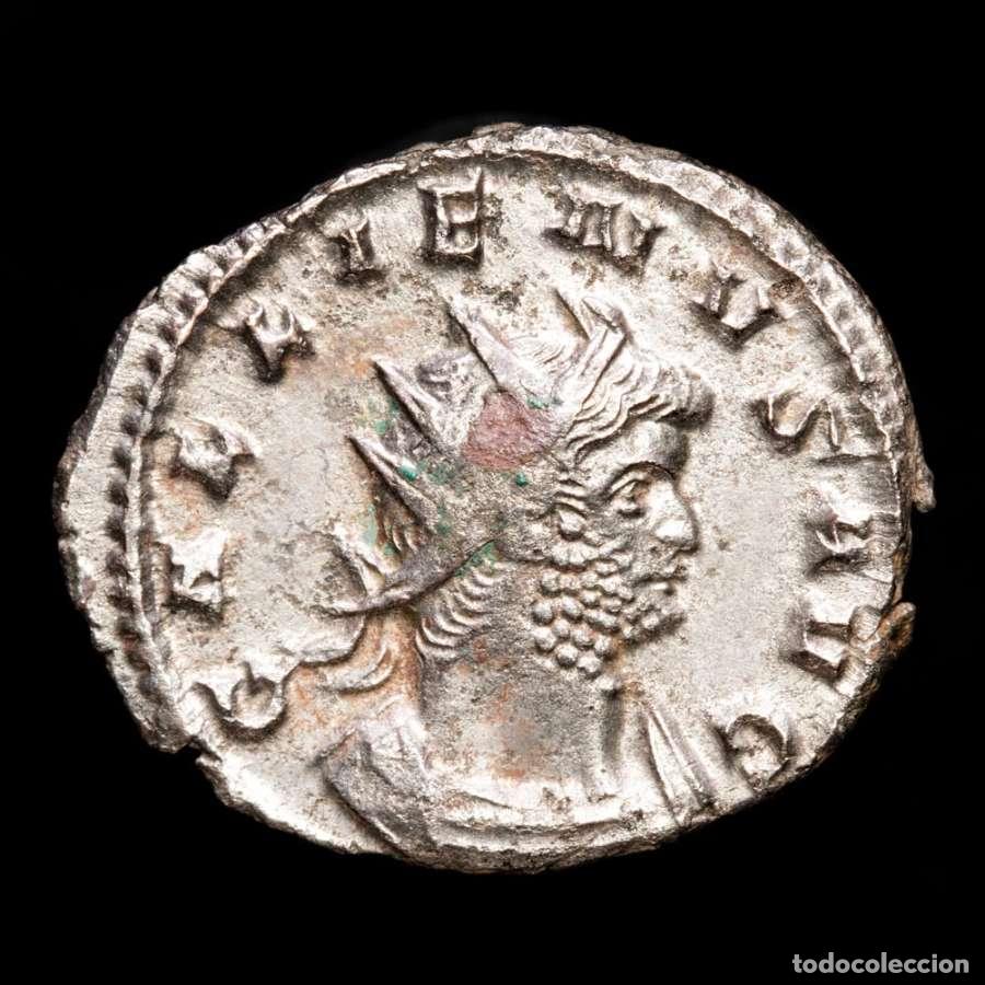 Monedas Imperio romano: Galieno (253-268 dC) Antoniniano de plata. Roma. PAX AVG - V (333)