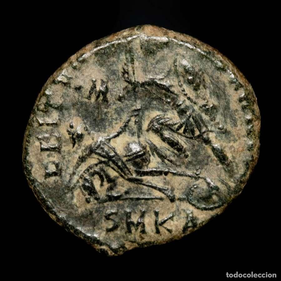Monedas Imperio romano: Juliano II 361-363 dC. - &AElig;3 de Cizico - Jinete caido &bull;M&bull; / SMK&Delta;